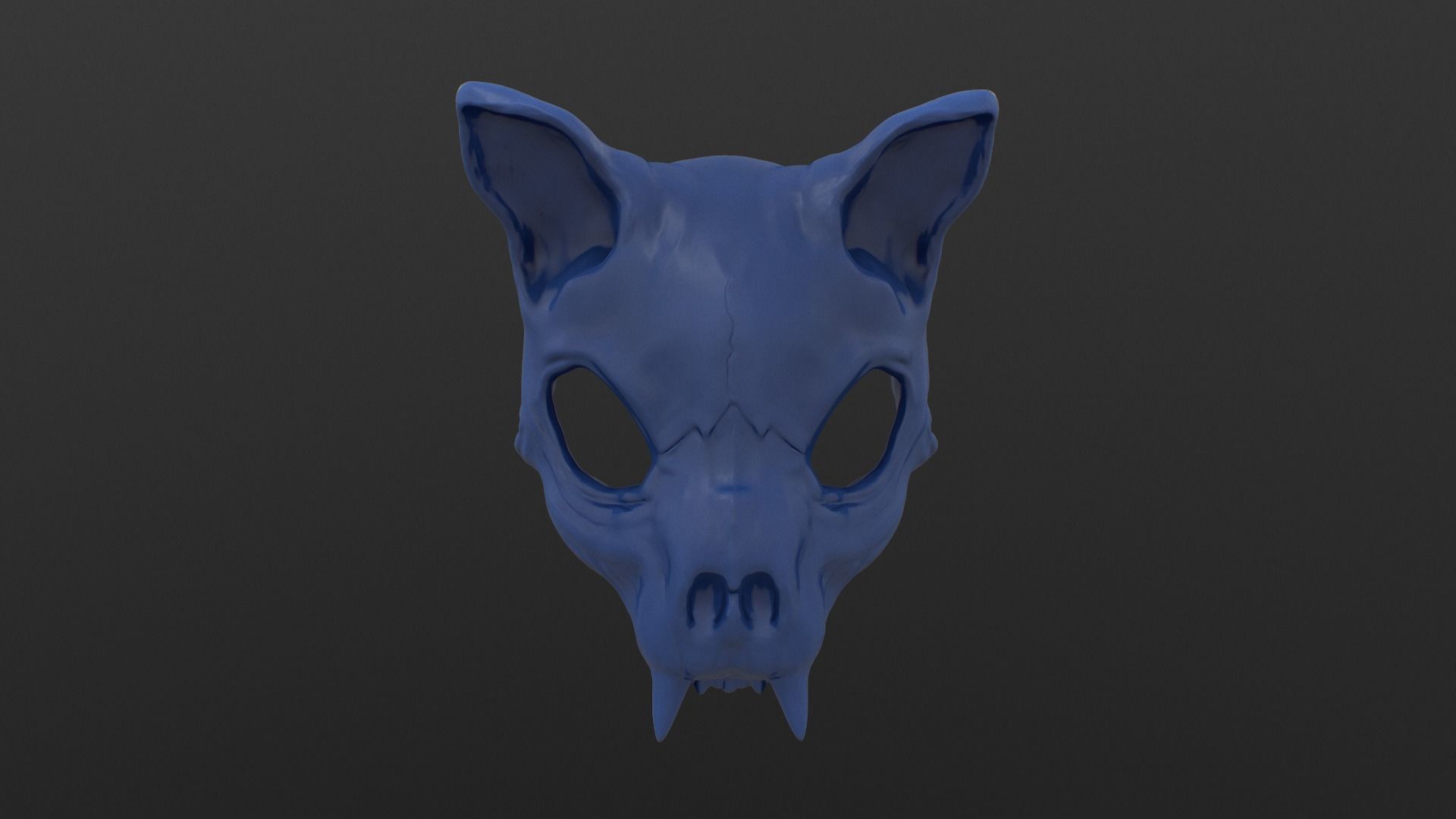 Cat Skull Mask 3D print model_3