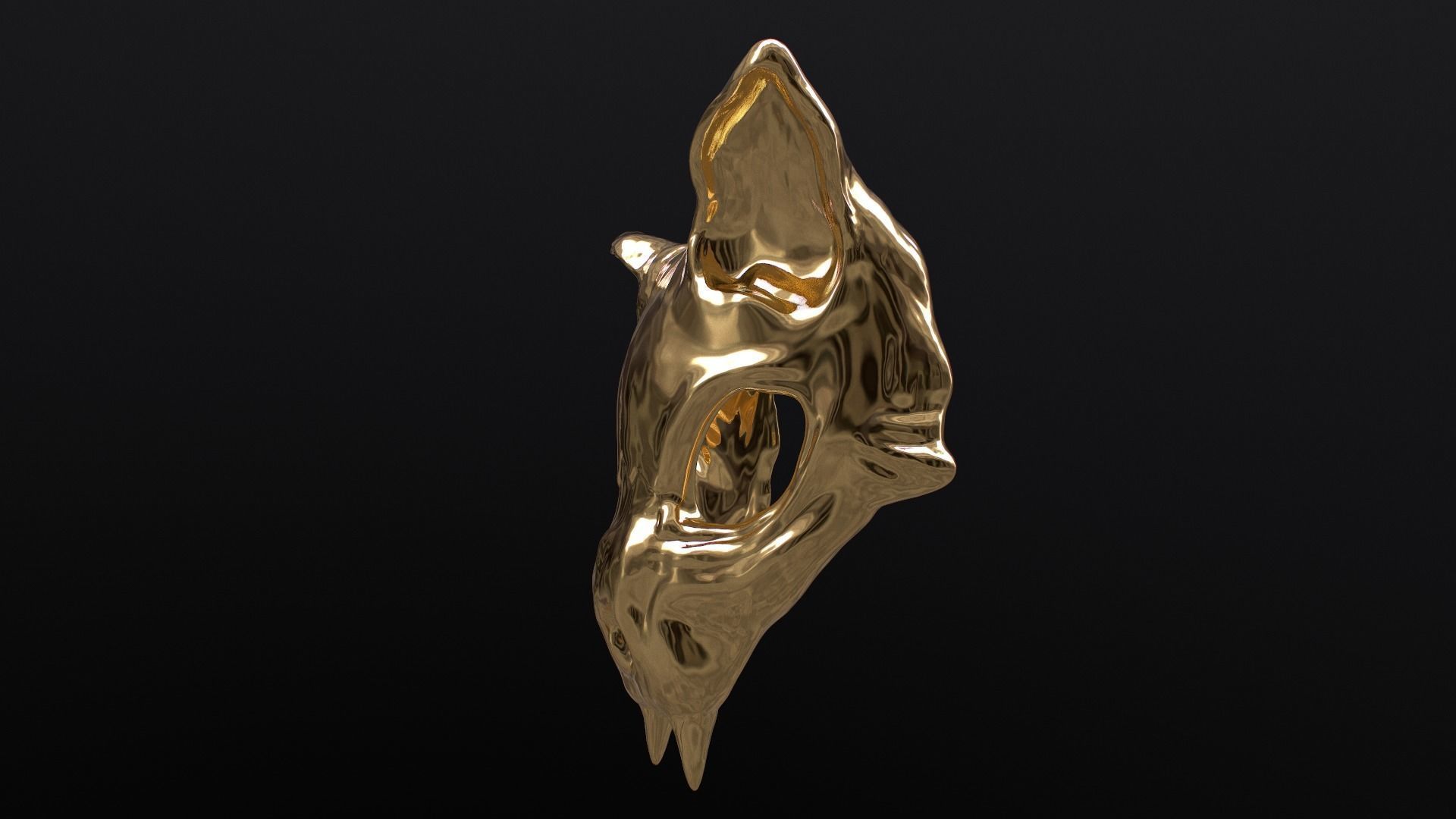 Cat Skull Mask 3D print model_32