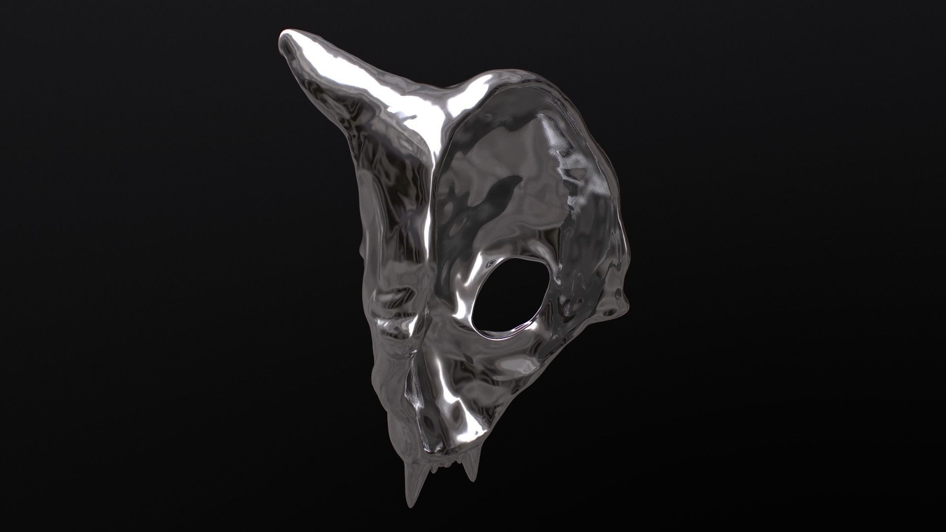 Cat Skull Mask 3D print model_30