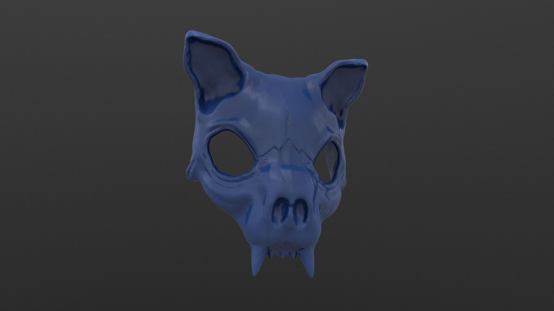 Cat Skull Mask 3D print model_5