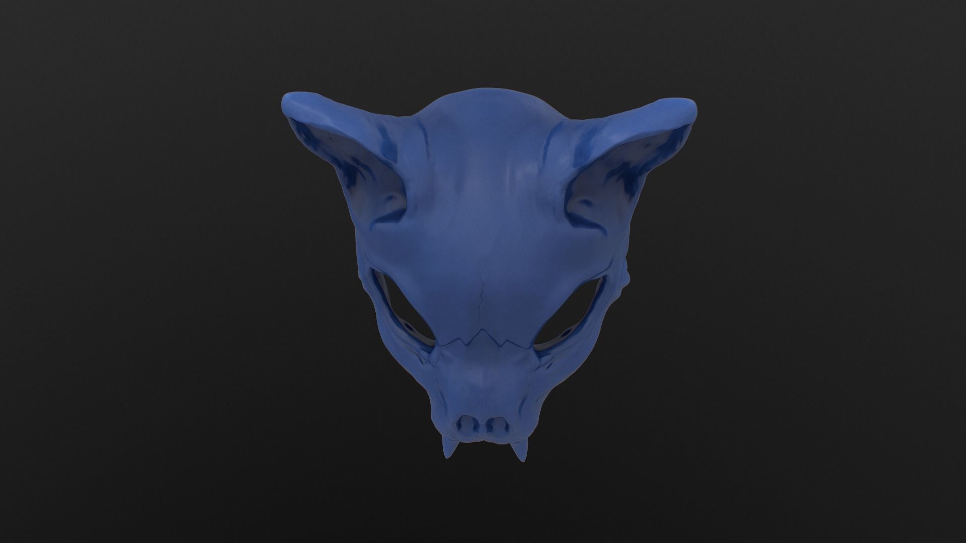 Cat Skull Mask 3D print model_2