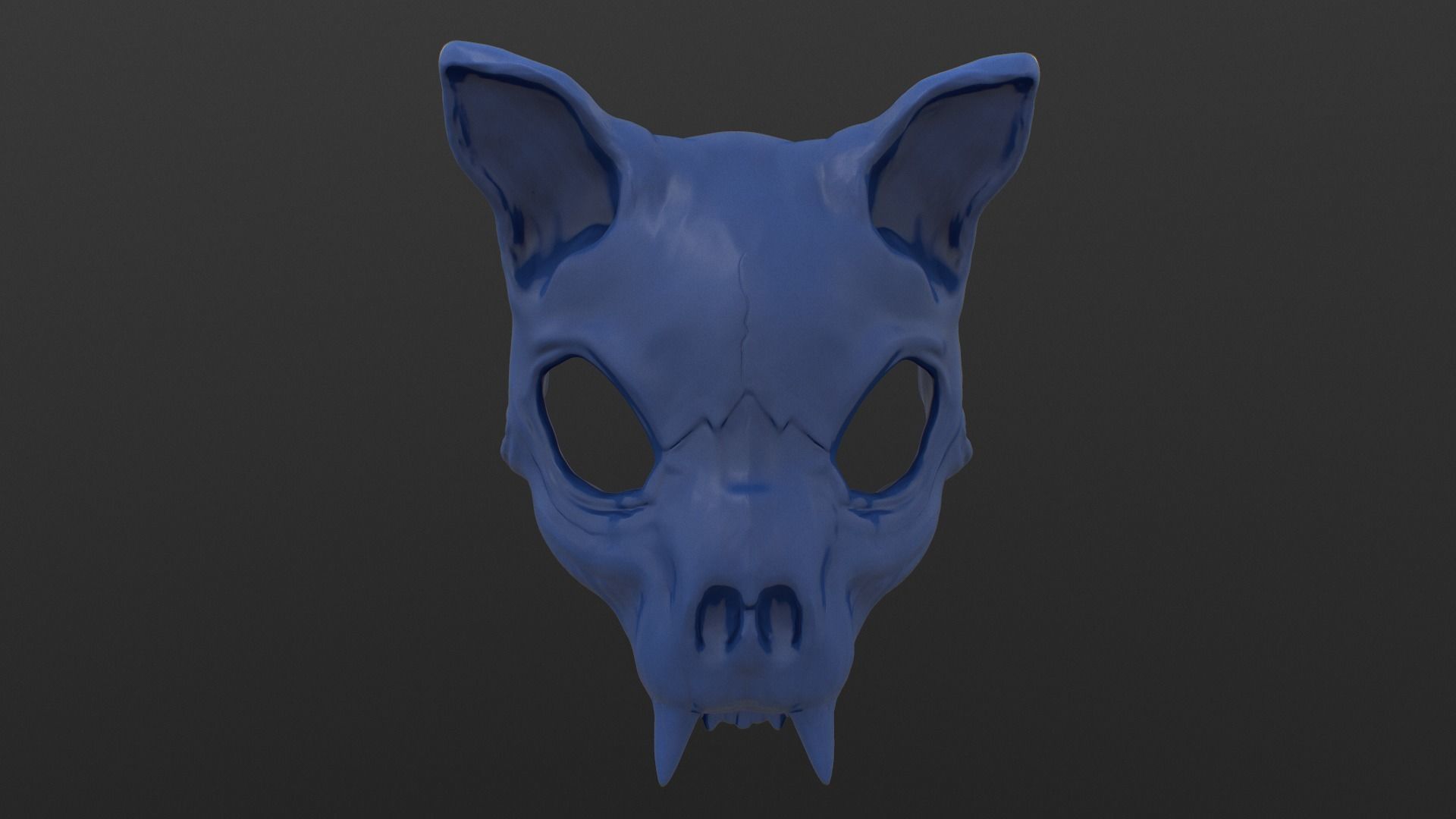 Cat Skull Mask 3D print model_7