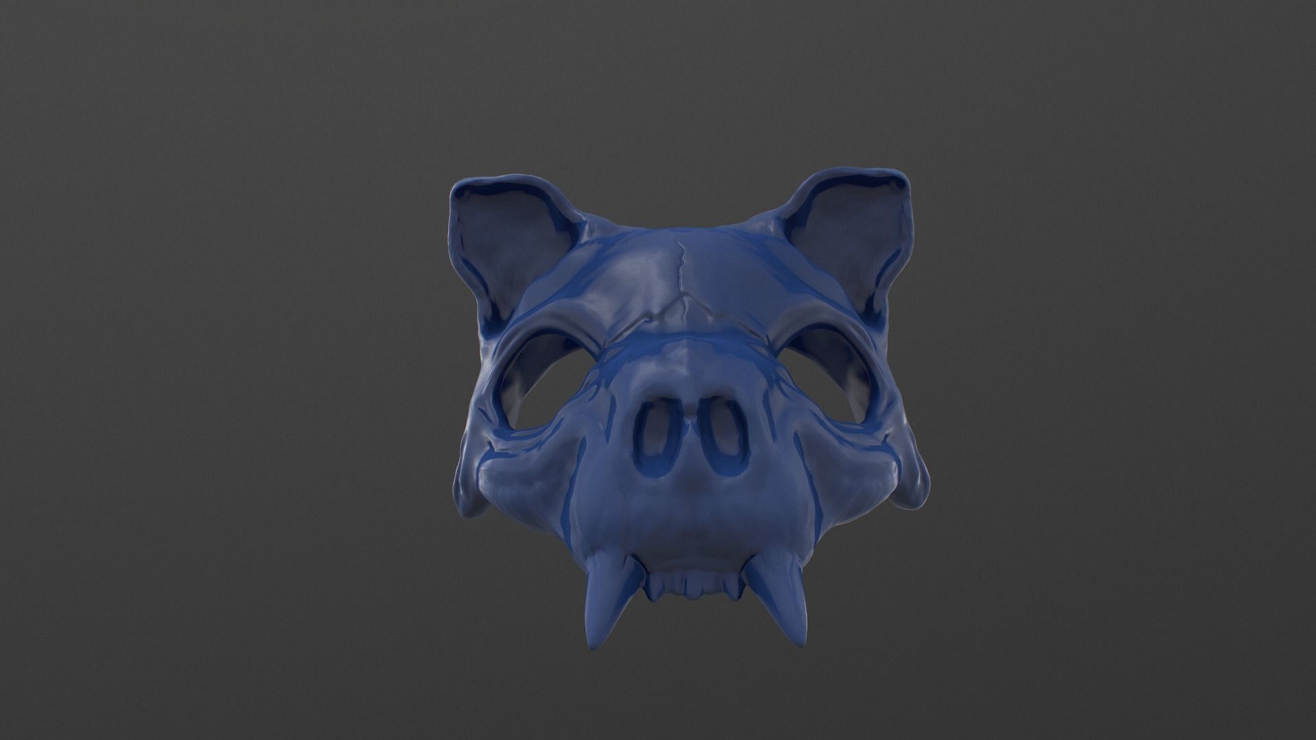 Cat Skull Mask 3D print model_4