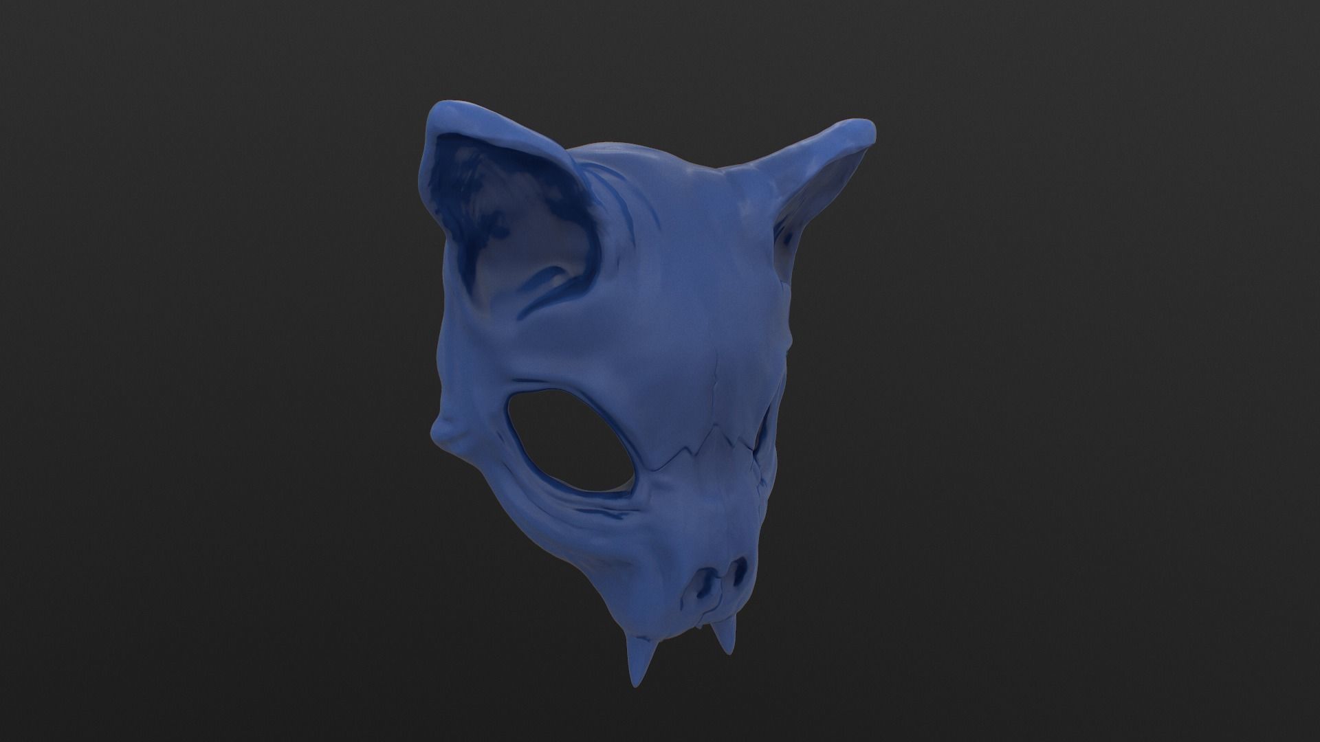 Cat Skull Mask 3D print model_1