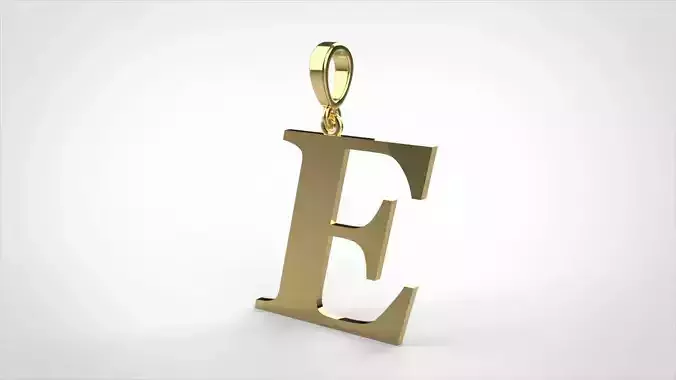 pendant alphabet georgia  E small 