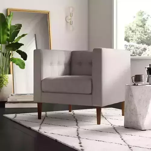 Proxima Wide Tufted Armchair