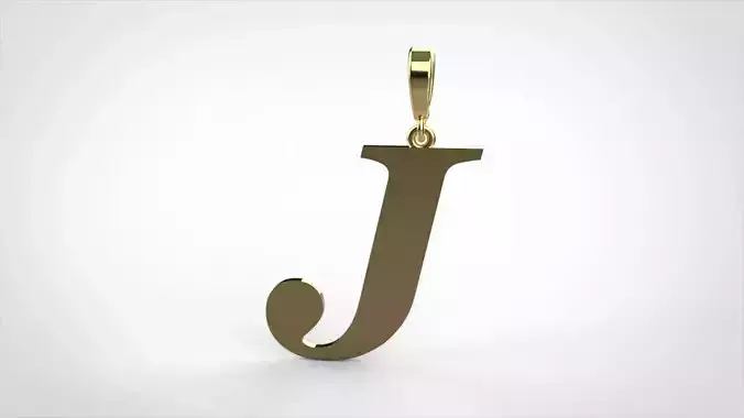 pendant alphabet georgia  J small 