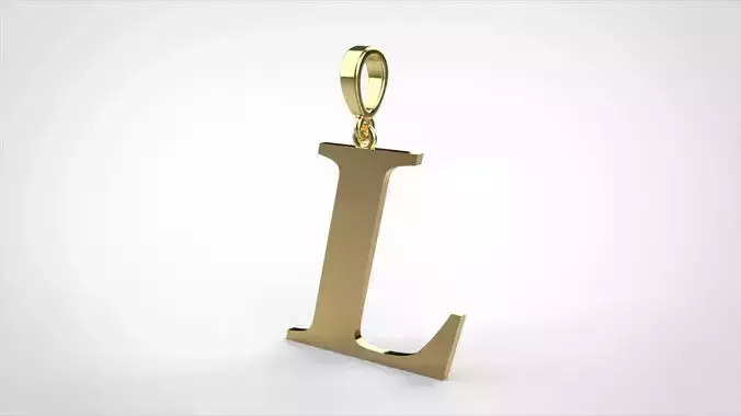 pendant alphabet georgia  L small 