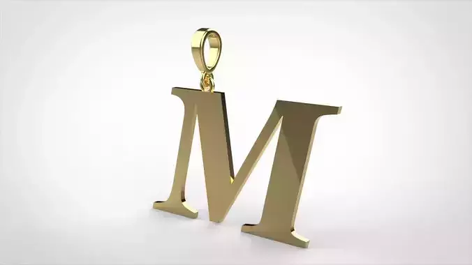 pendant alphabet georgia  M small 