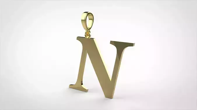 pendant alphabet georgia  N small 