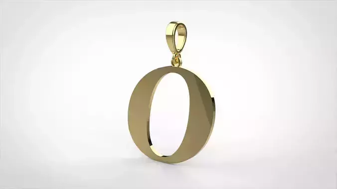 pendant alphabet georgia  O small 