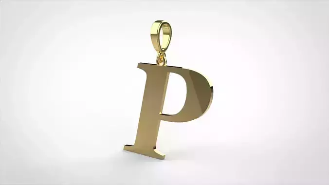 pendant alphabet georgia  P small 