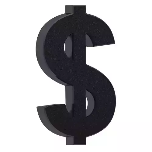 US Dollar Currency Symbol Plastic
