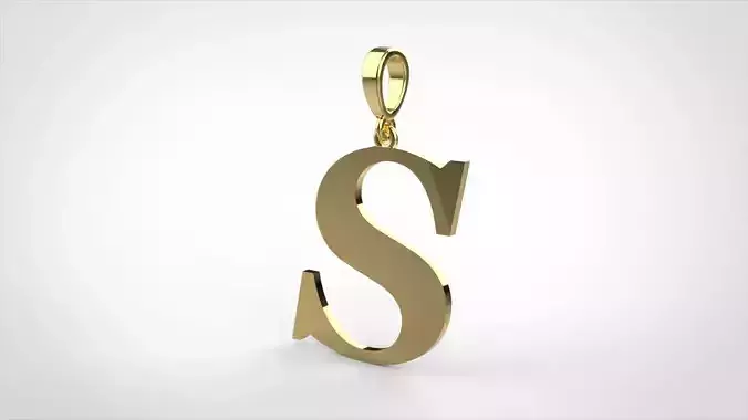 pendant alphabet georgia  S small 
