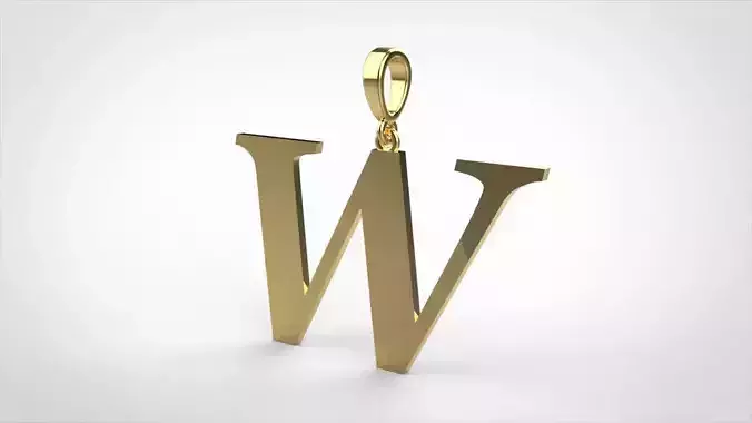 pendant alphabet georgia  W small 