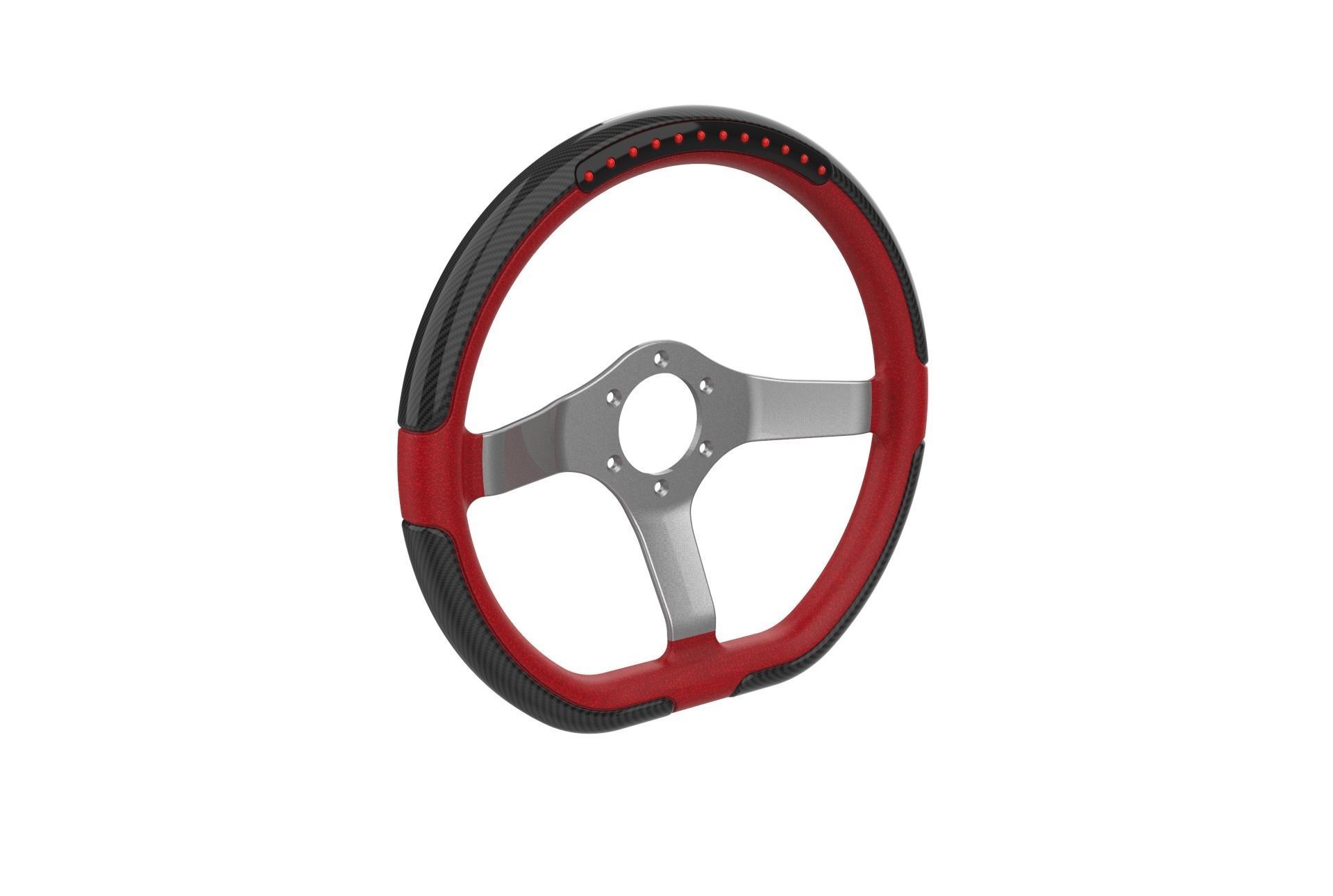Automotive Racing Steering Wheel 3D print model_8