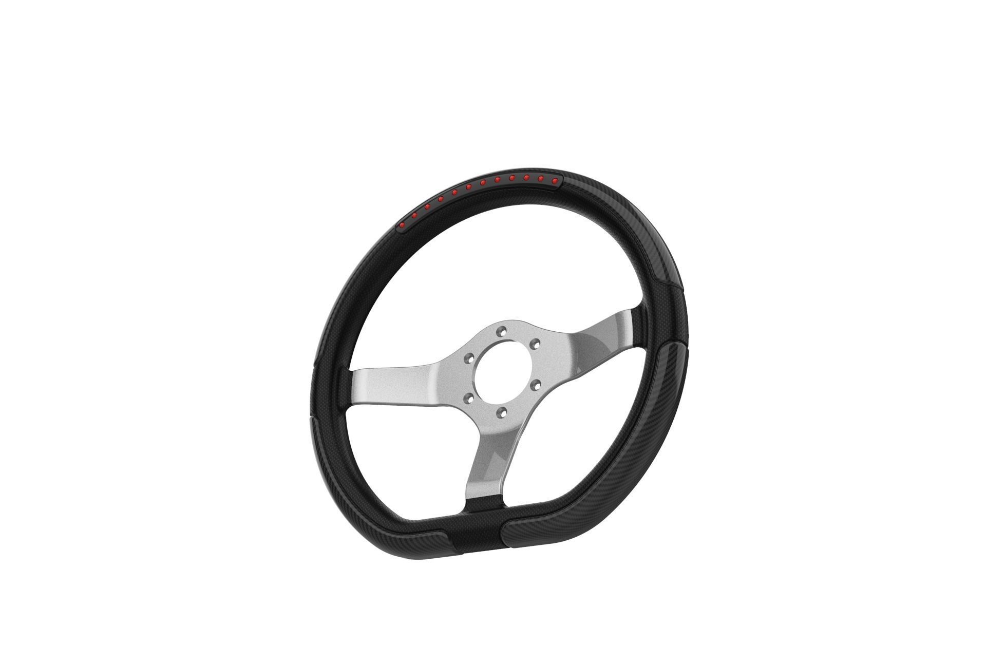 Automotive Racing Steering Wheel 3D print model_1
