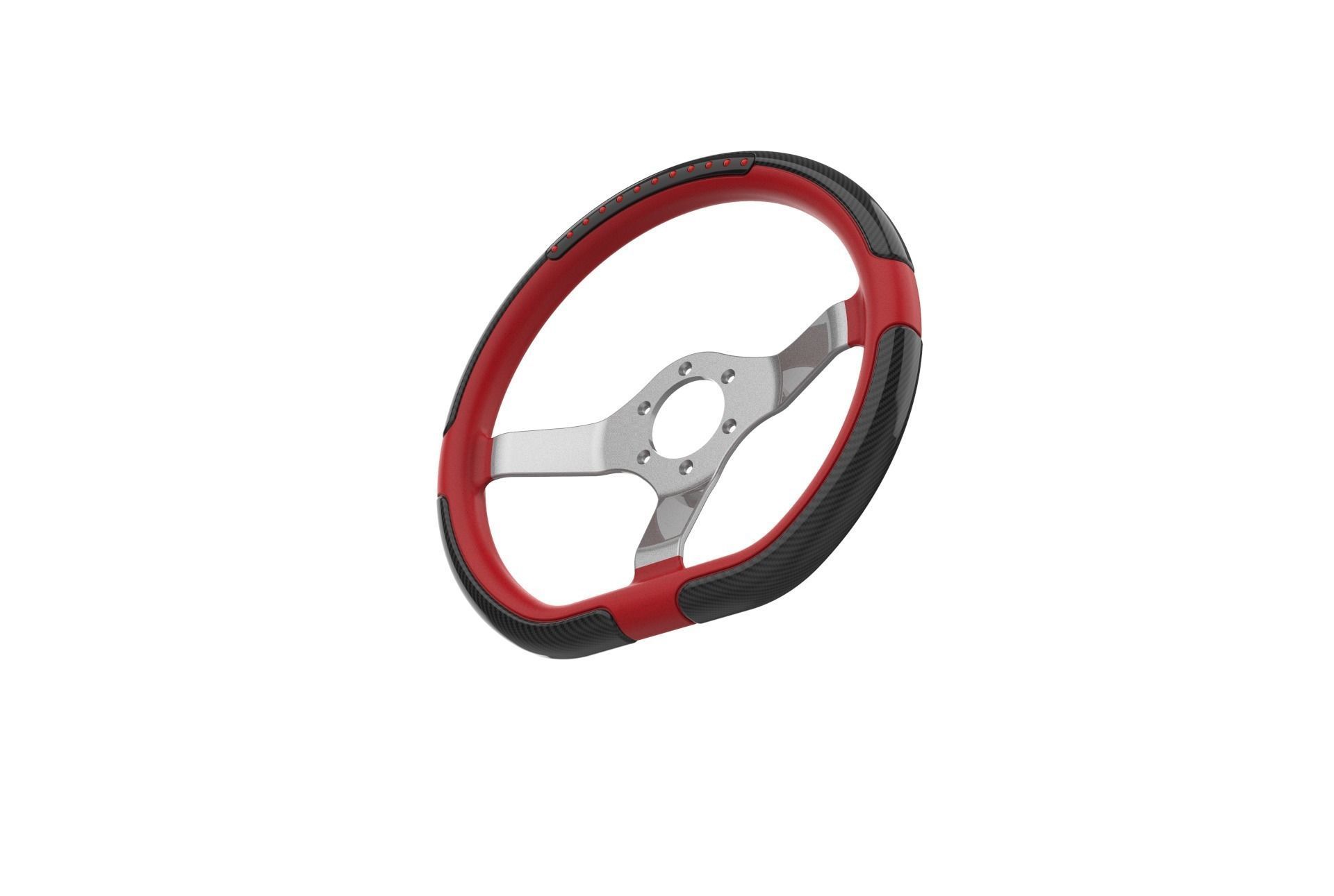 Automotive Racing Steering Wheel 3D print model_25