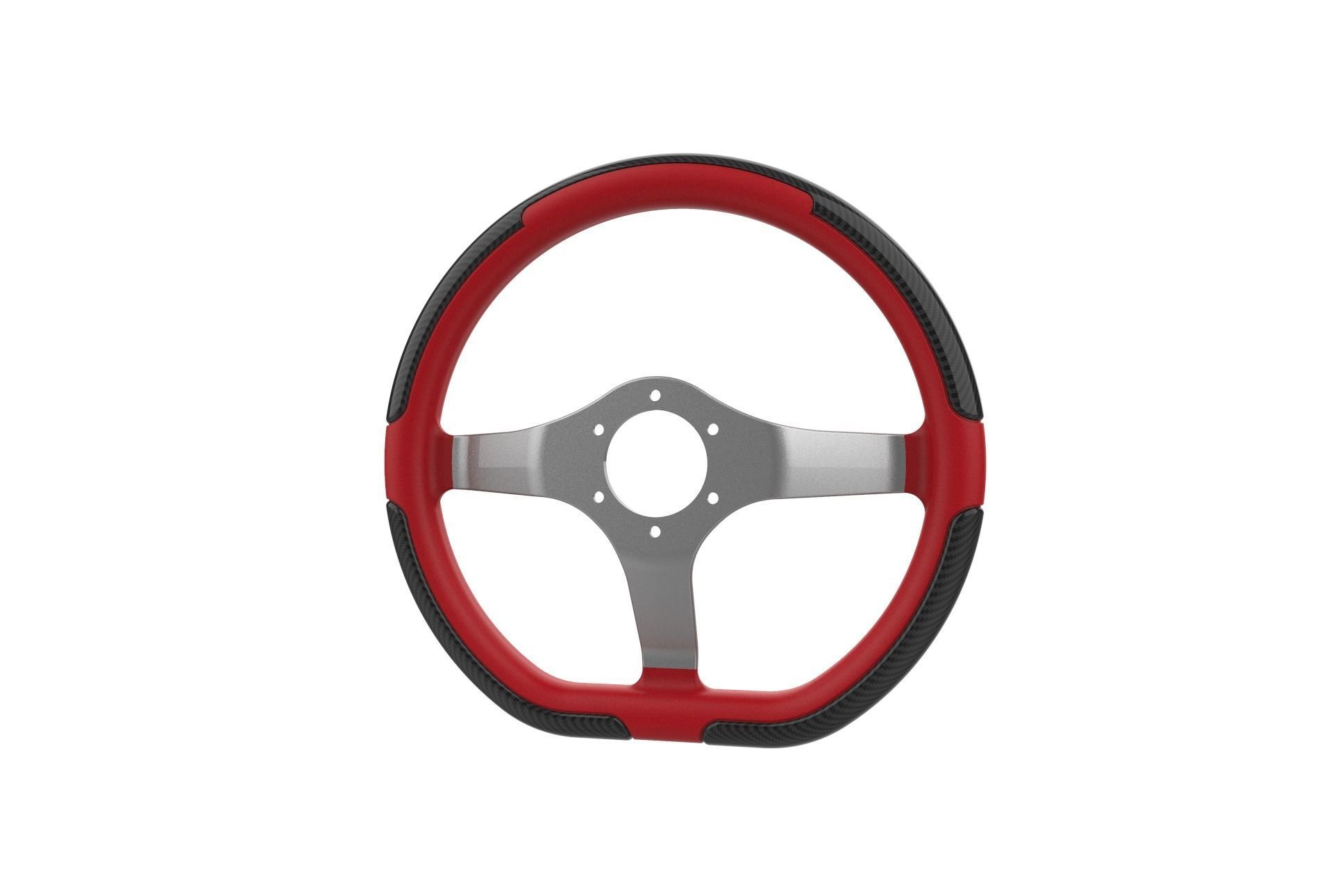 Automotive Racing Steering Wheel 3D print model_24