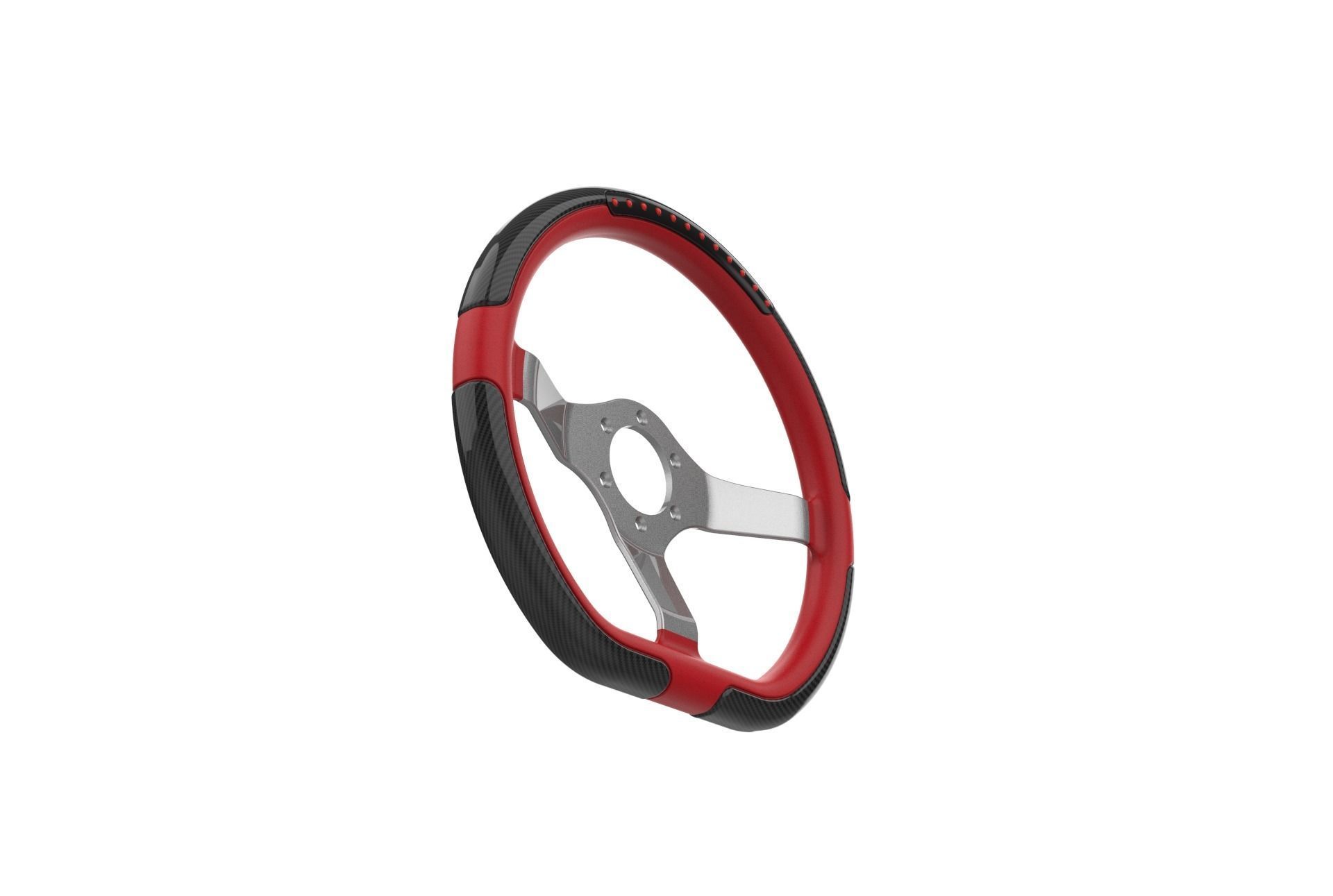 Automotive Racing Steering Wheel 3D print model_35