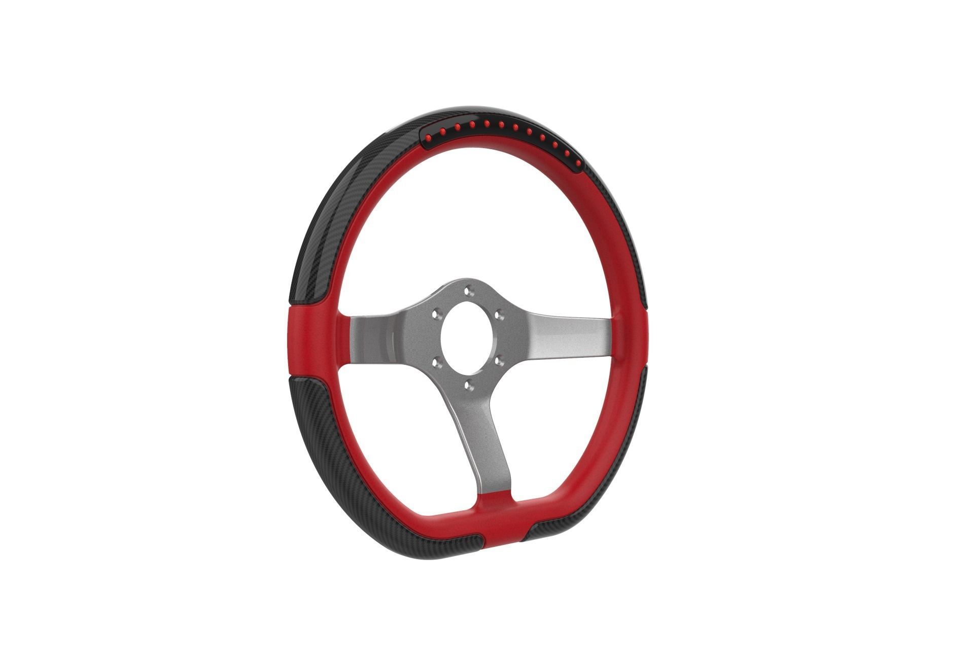Automotive Racing Steering Wheel 3D print model_12