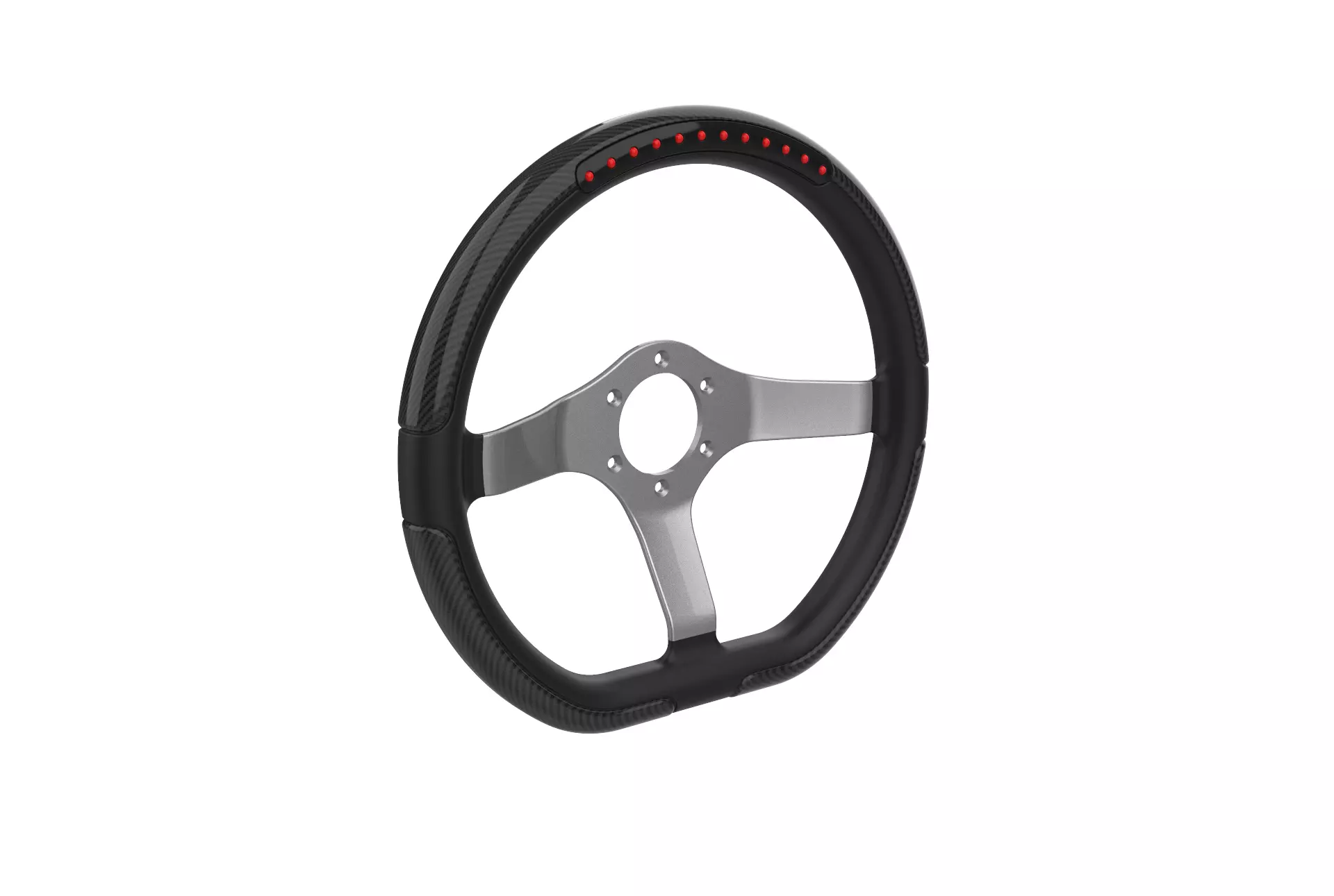 Automotive Racing Steering Wheel 3D print model_0