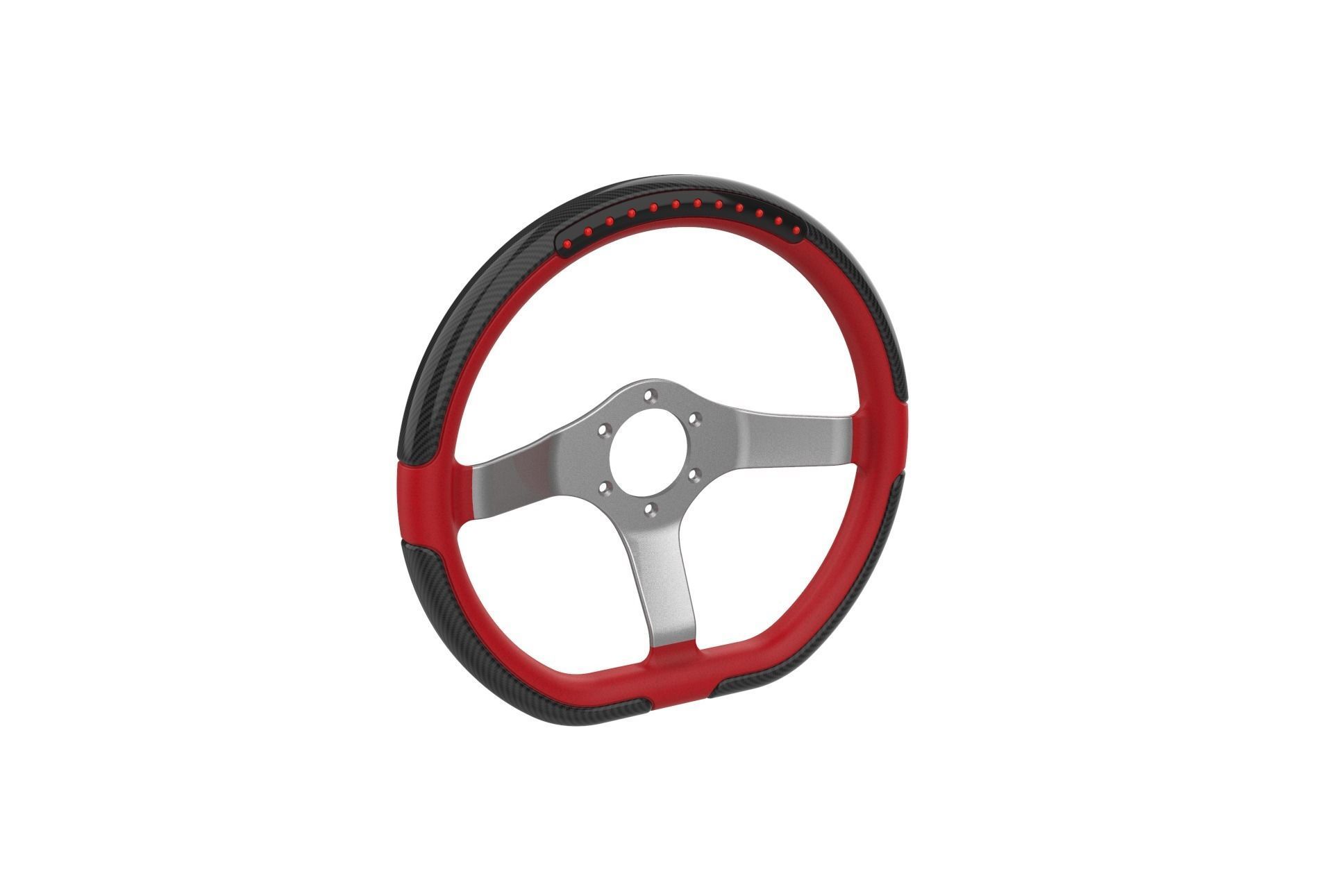 Automotive Racing Steering Wheel 3D print model_36