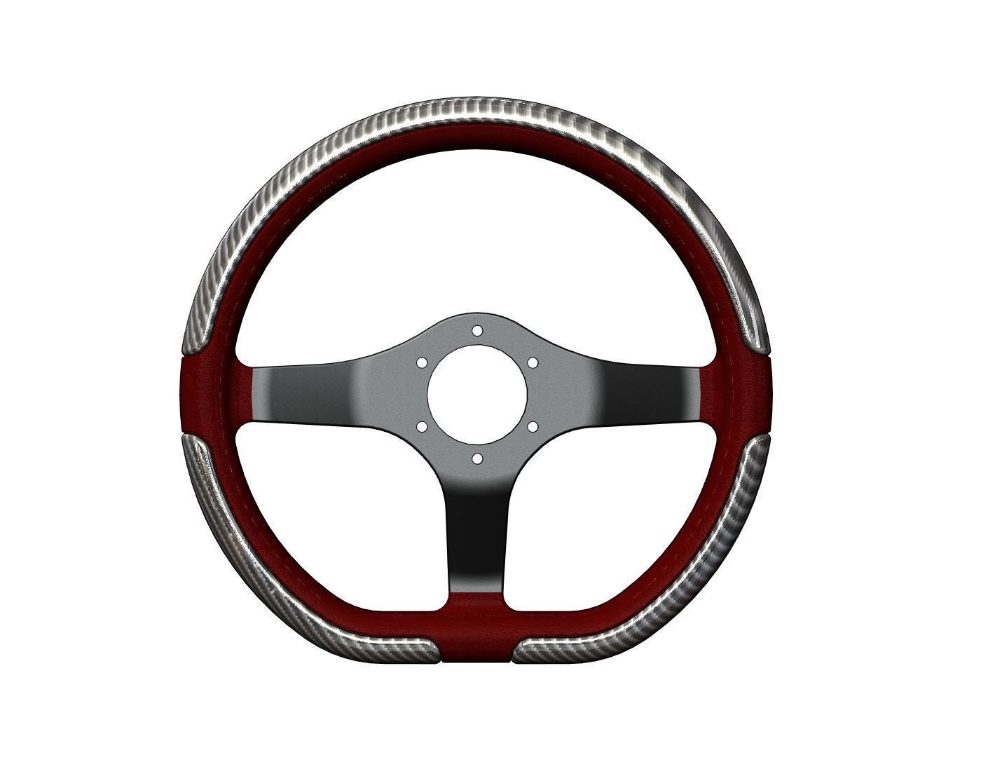 Automotive Racing Steering Wheel 3D print model_55