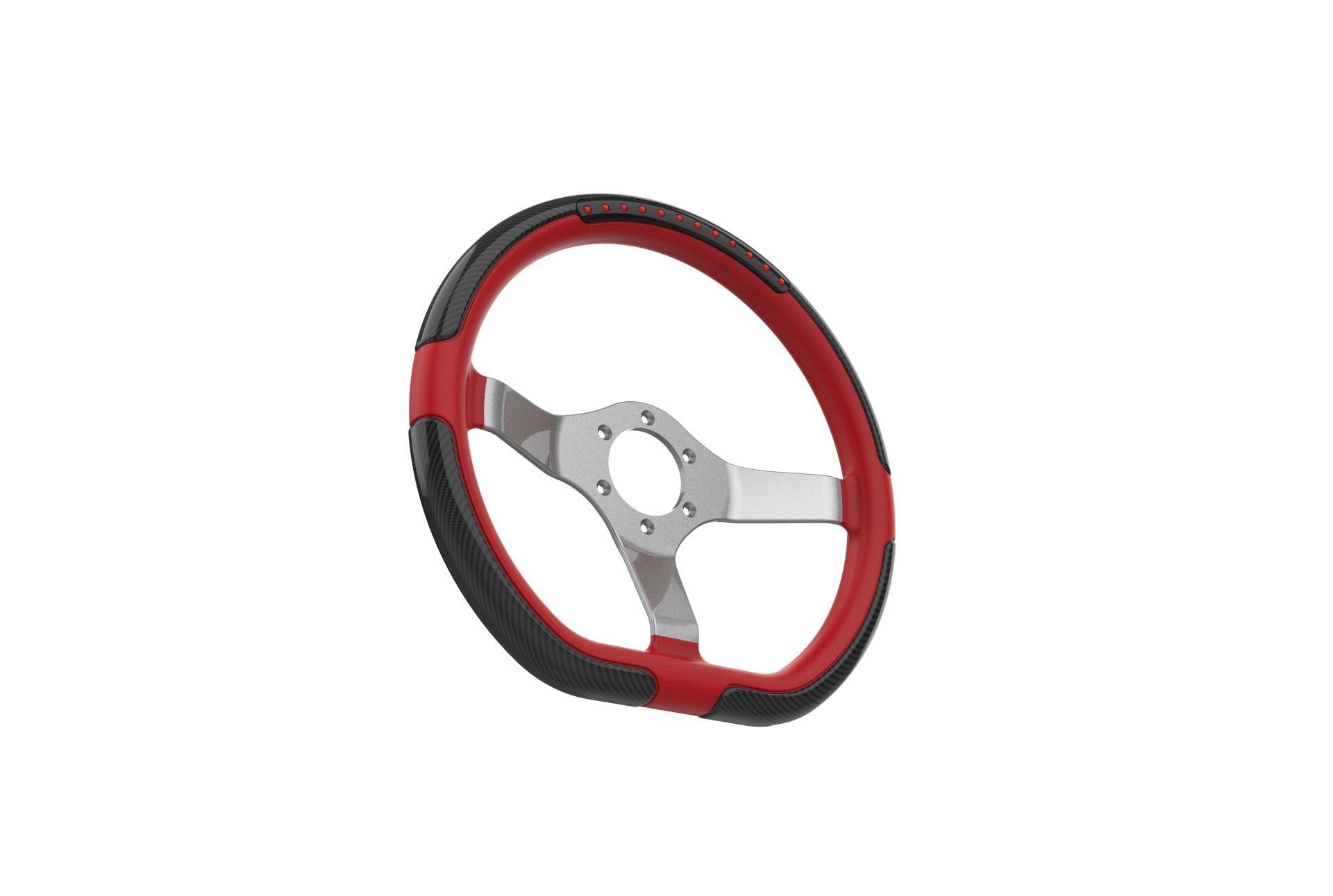 Automotive Racing Steering Wheel 3D print model_14