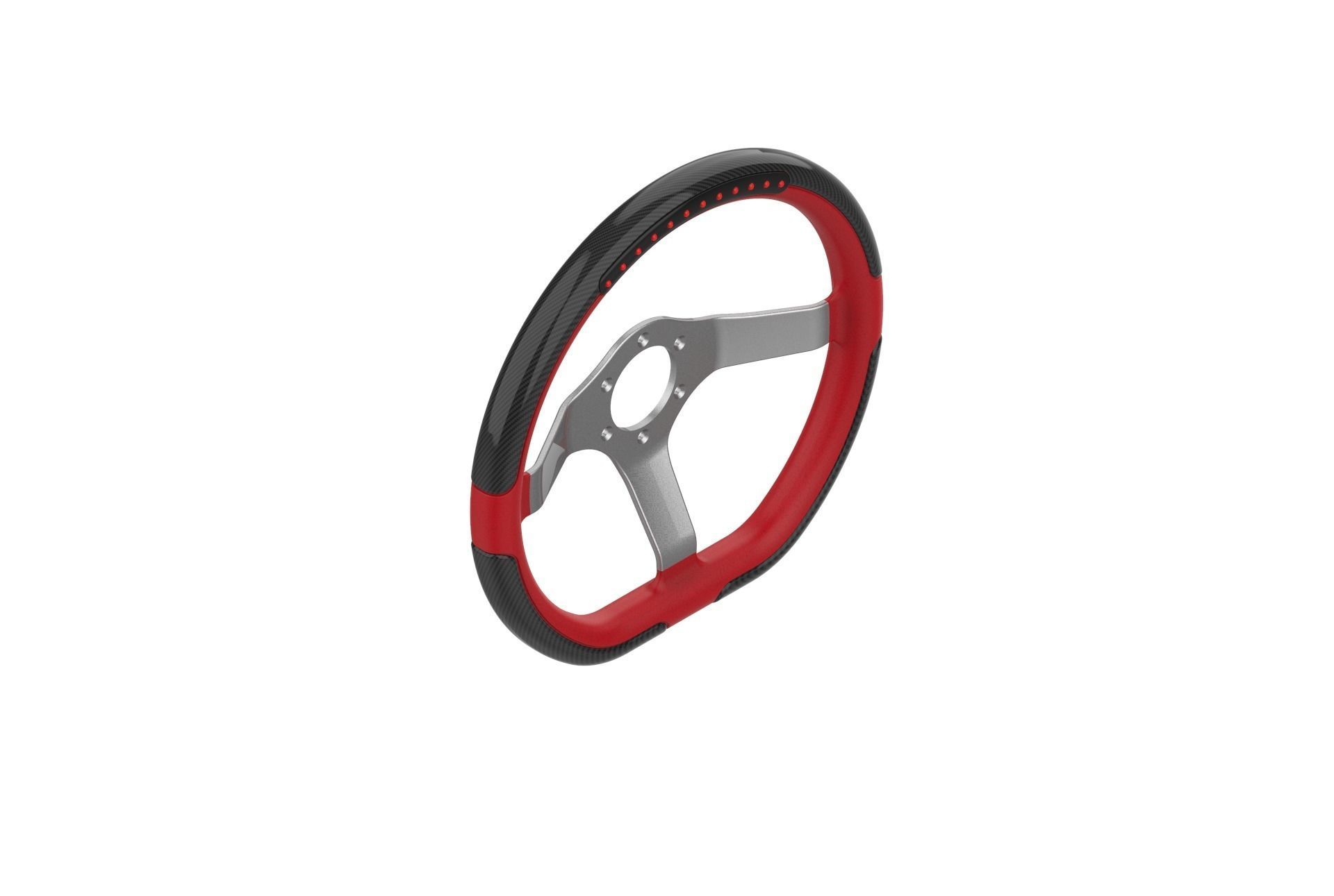 Automotive Racing Steering Wheel 3D print model_27