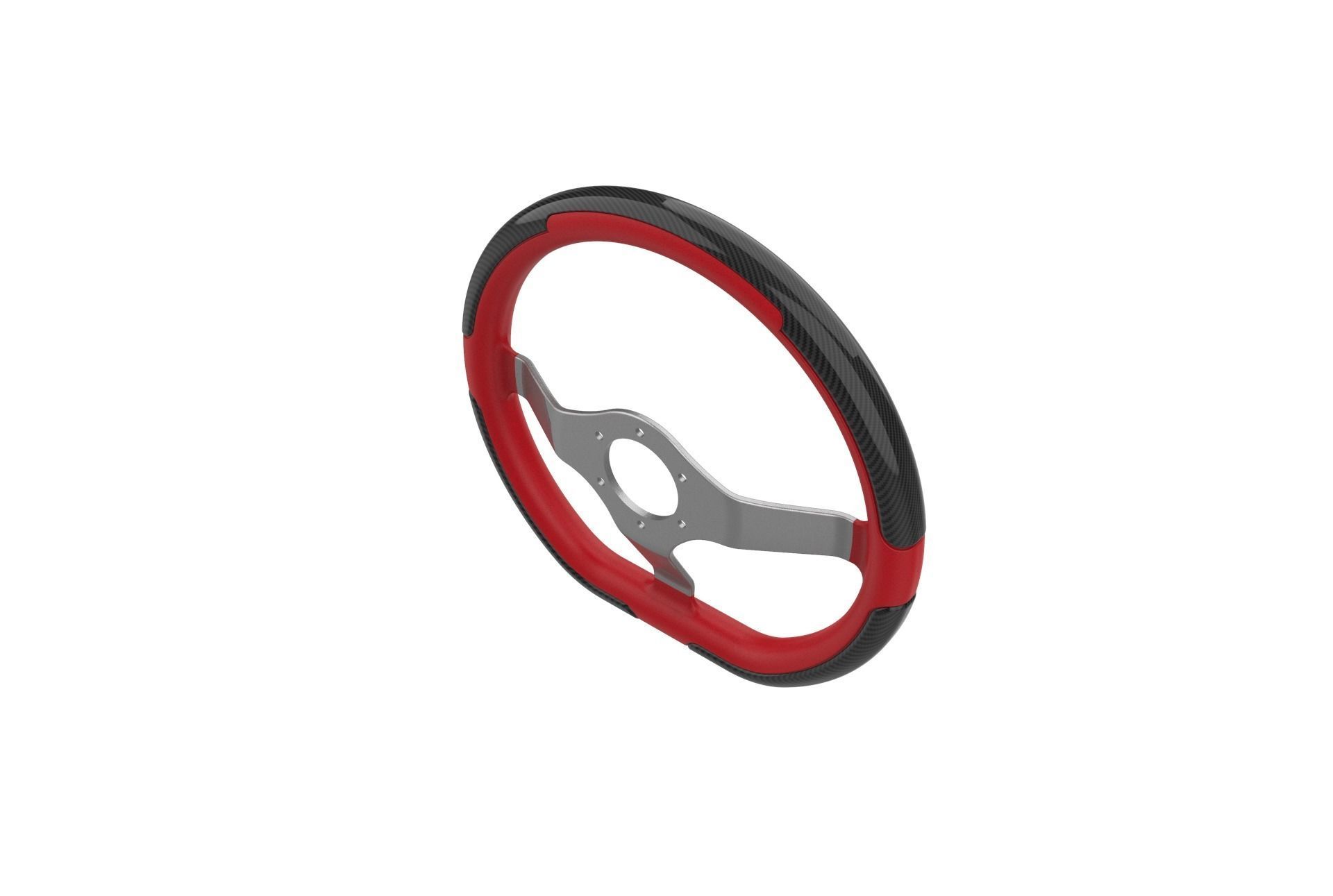 Automotive Racing Steering Wheel 3D print model_6