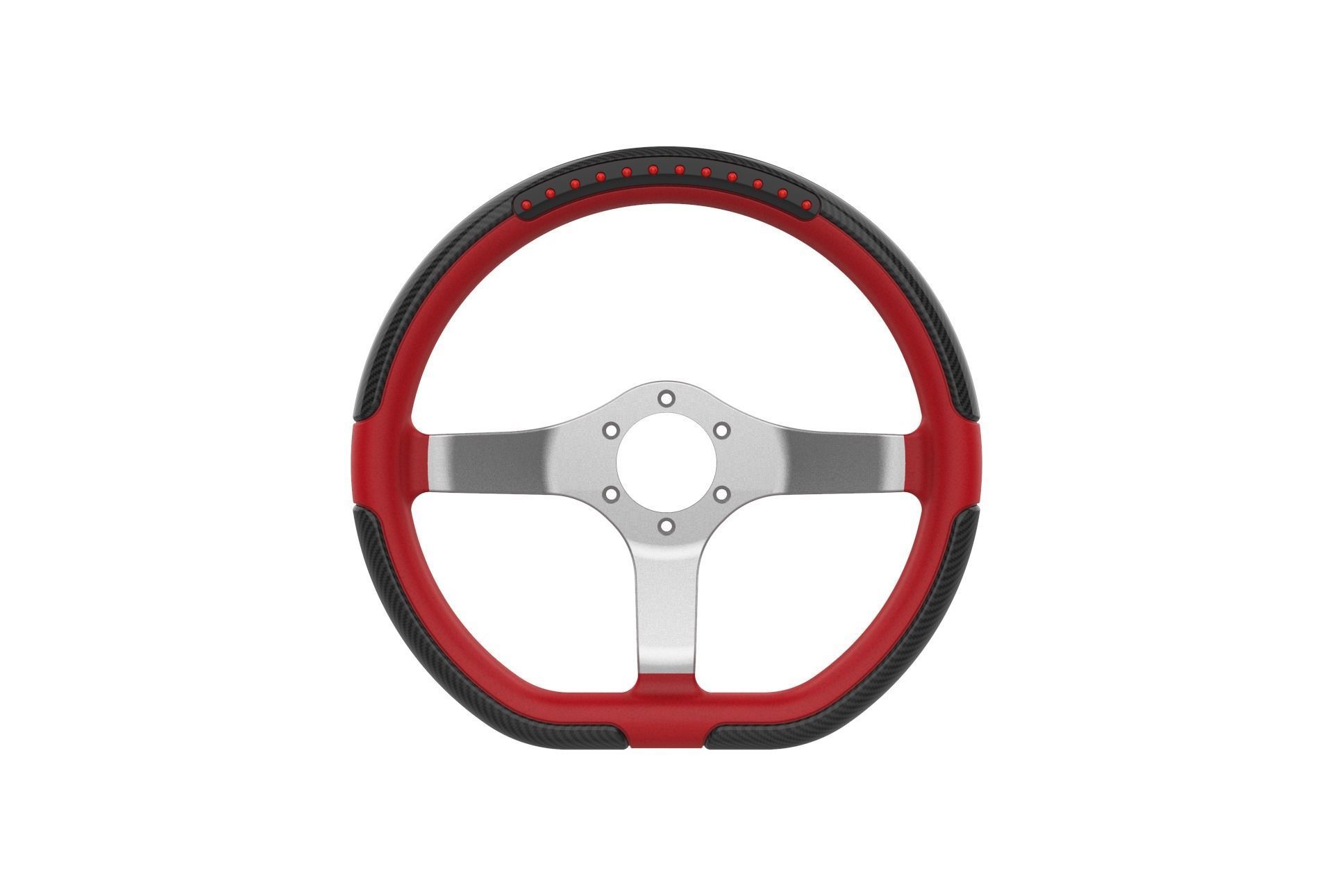 Automotive Racing Steering Wheel 3D print model_9