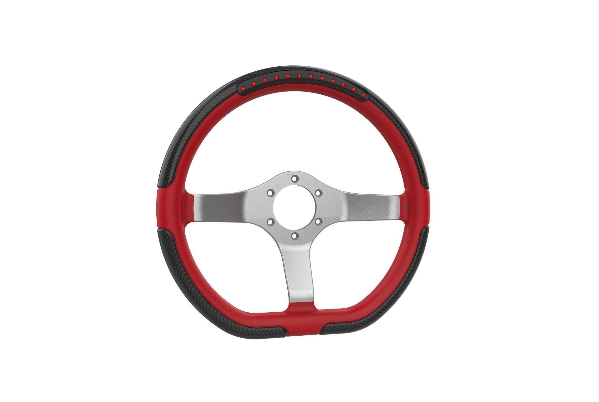 Automotive Racing Steering Wheel 3D print model_13