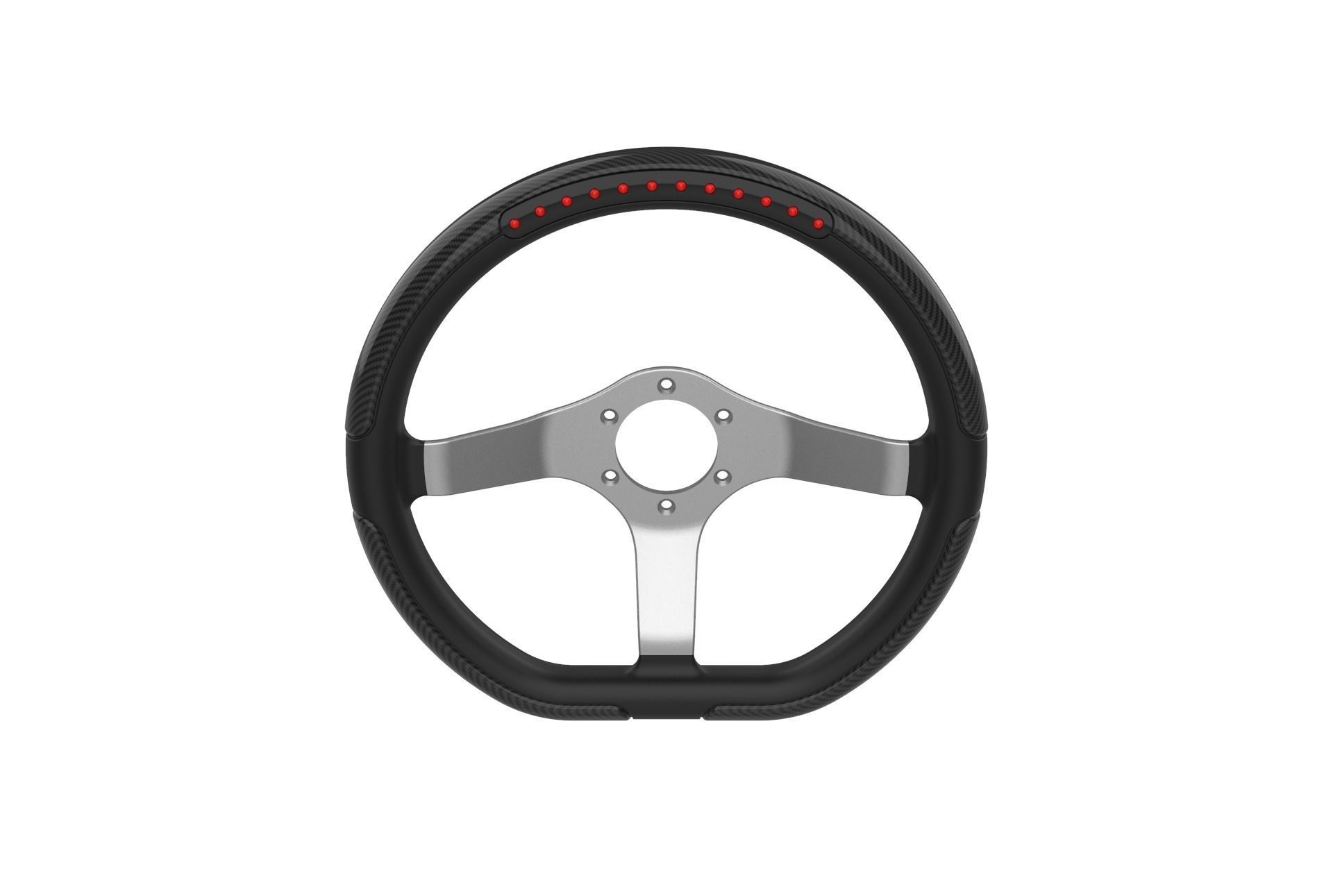 Automotive Racing Steering Wheel 3D print model_2