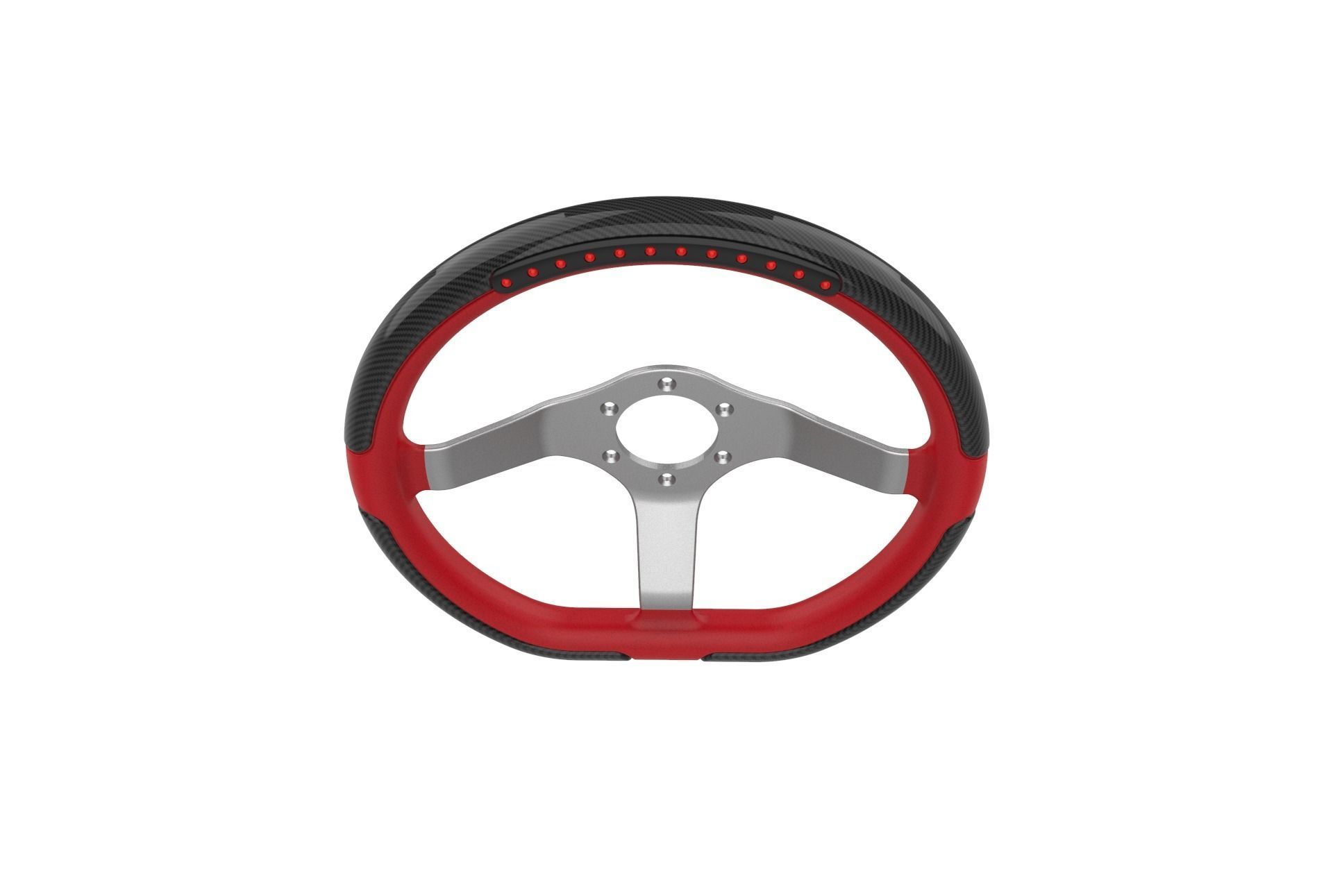 Automotive Racing Steering Wheel 3D print model_33
