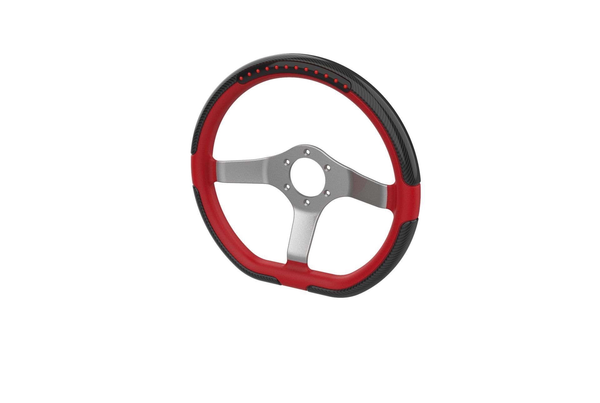 Automotive Racing Steering Wheel 3D print model_31