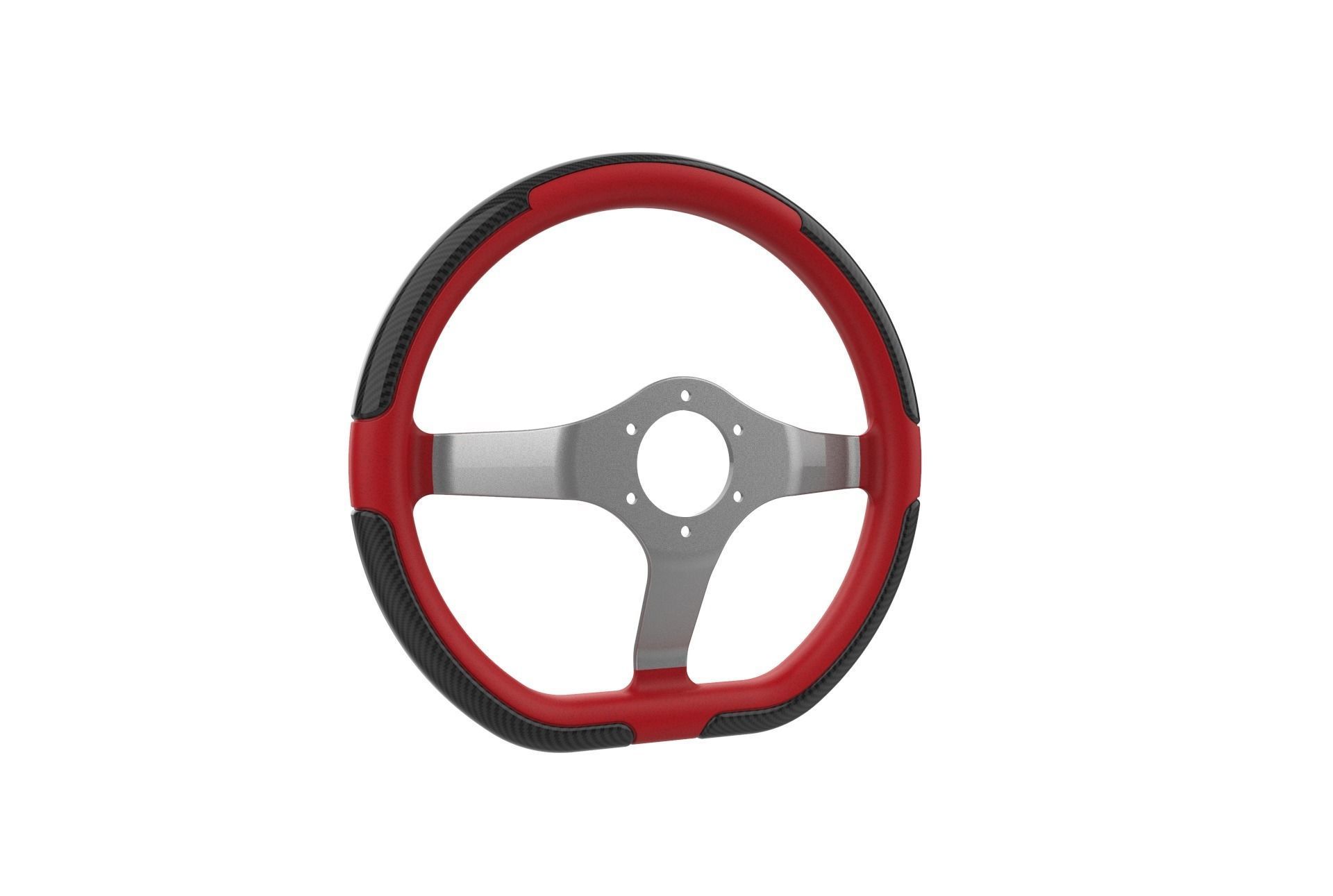 Automotive Racing Steering Wheel 3D print model_18