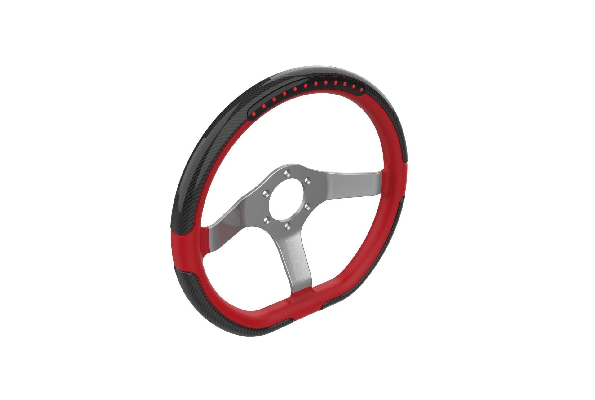 Automotive Racing Steering Wheel 3D print model_5