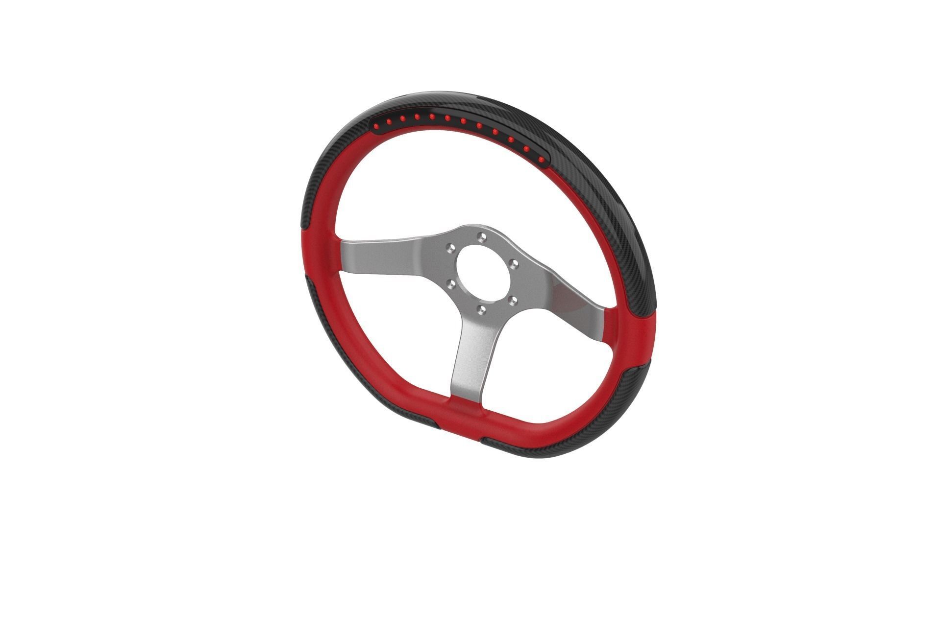 Automotive Racing Steering Wheel 3D print model_26
