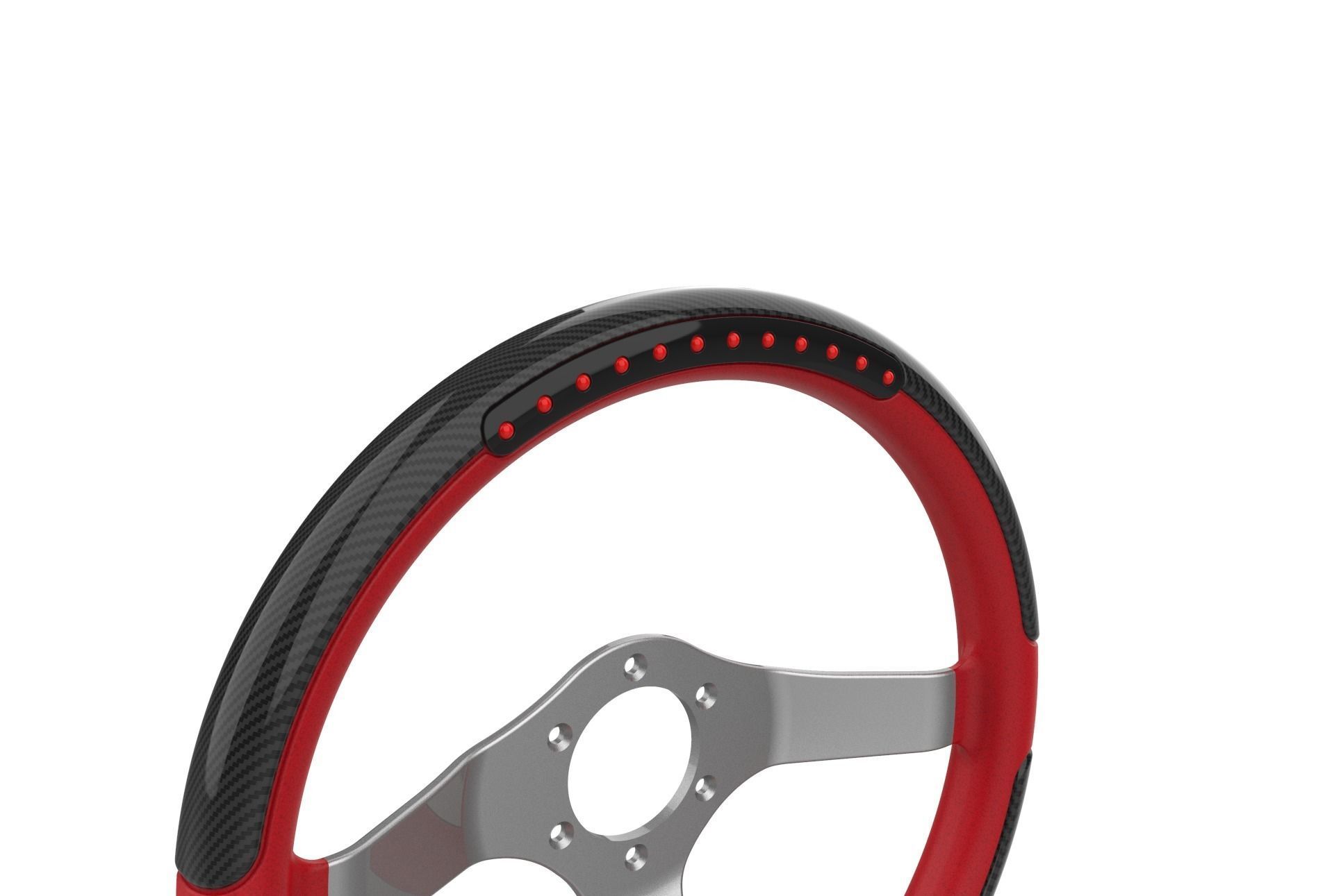 Automotive Racing Steering Wheel 3D print model_7