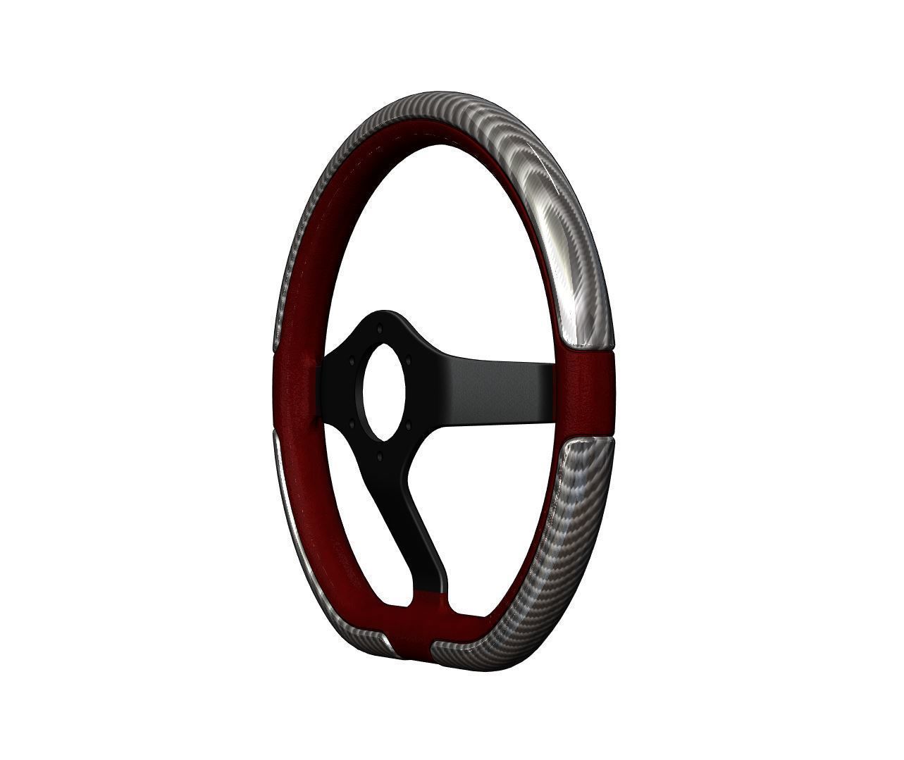 Automotive Racing Steering Wheel 3D print model_53