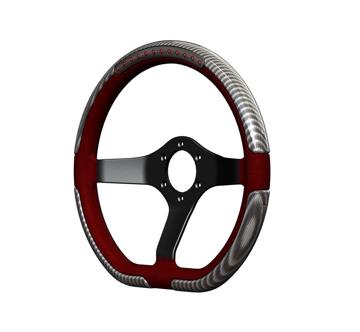 Automotive Racing Steering Wheel 3D print model_47