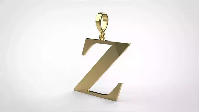 pendant alphabet georgia   Z small 