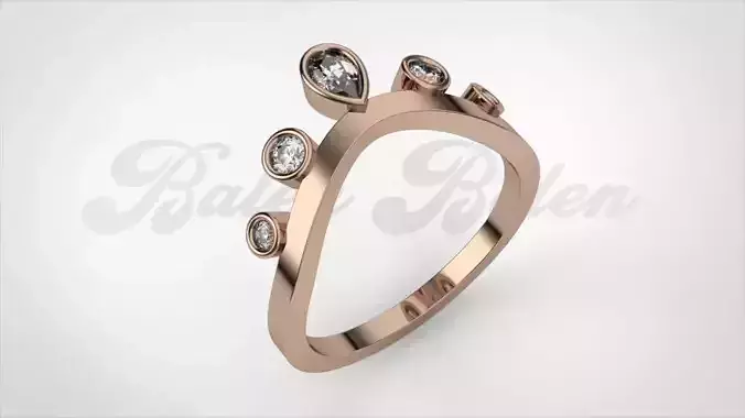 Woman ring diamond R00295