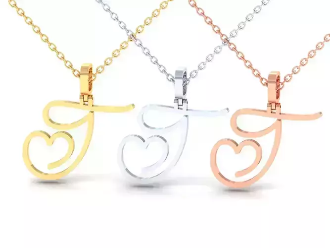 T  VALENTINE PENDANT HANDMADE FONT 3D print model