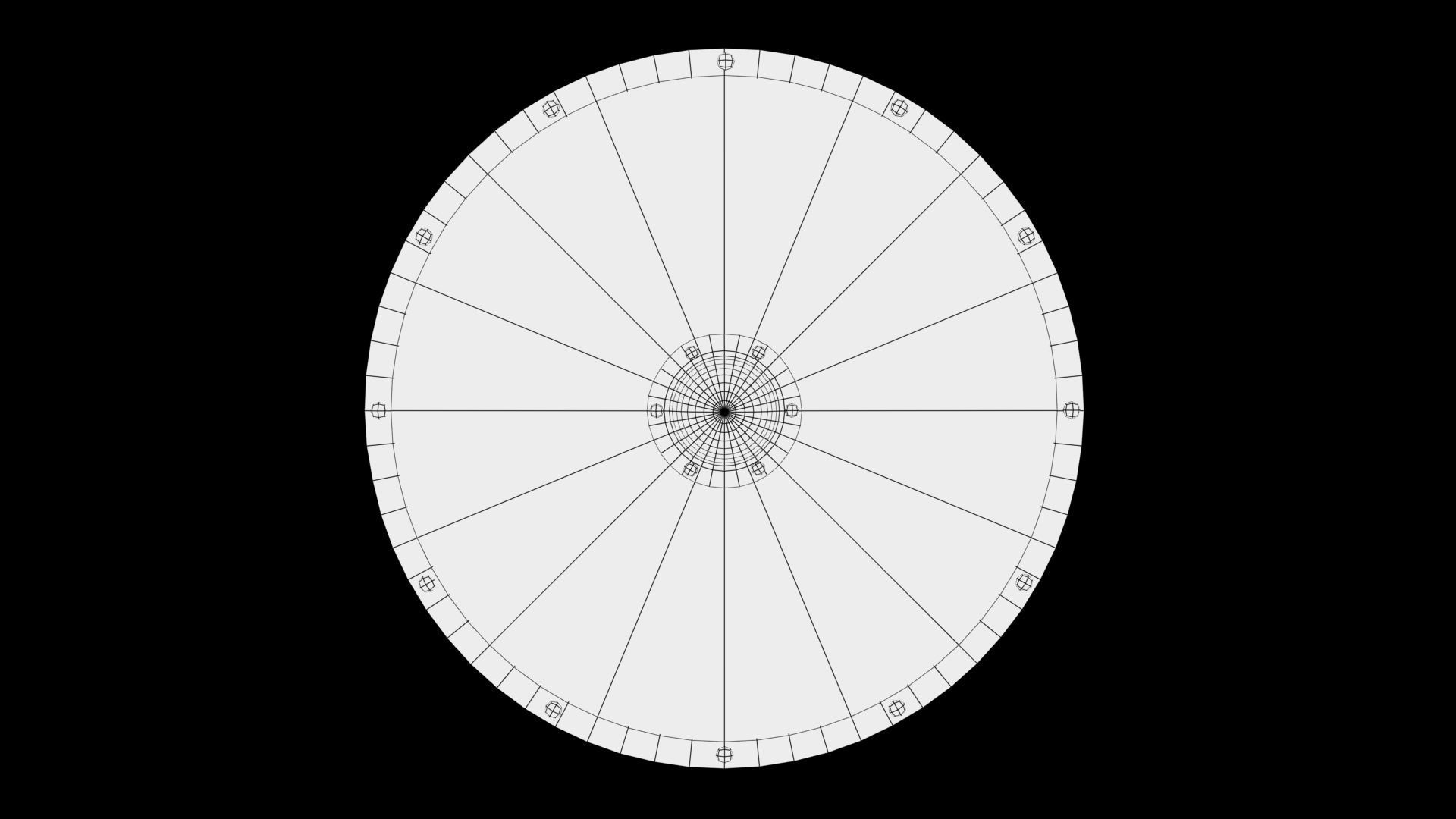 Shield wooden Low-poly 3D model_5