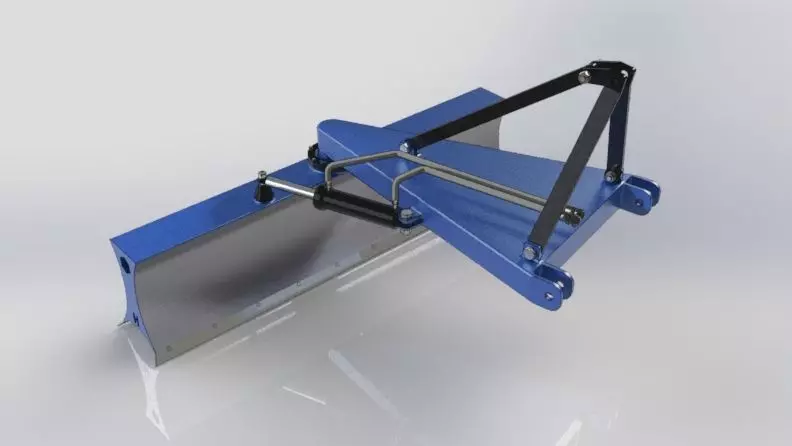 Grader for tractor  3D model_0