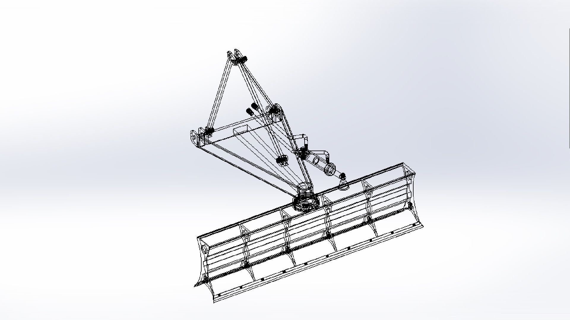 Grader for tractor  3D model_6