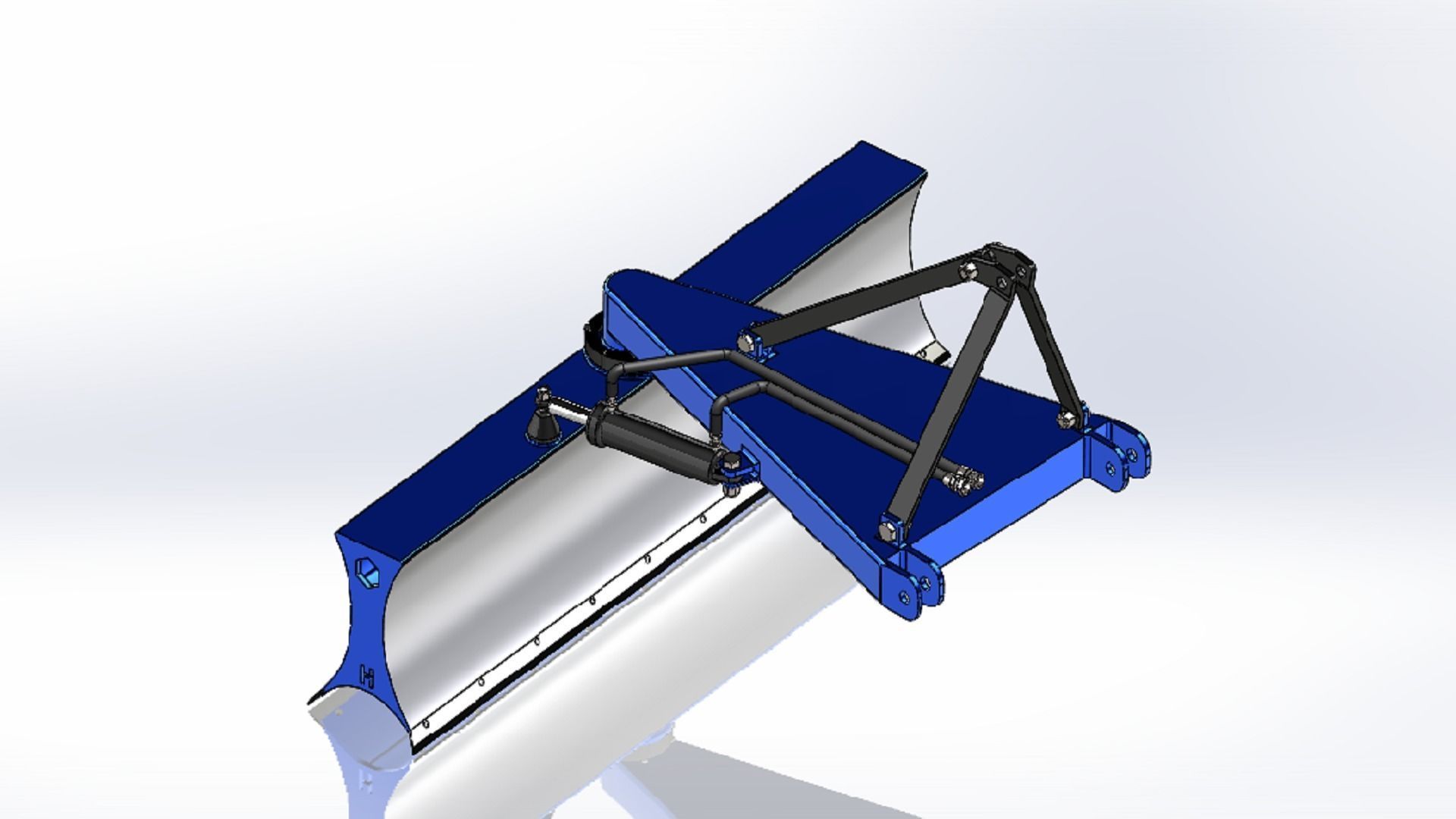 Grader for tractor  3D model_4