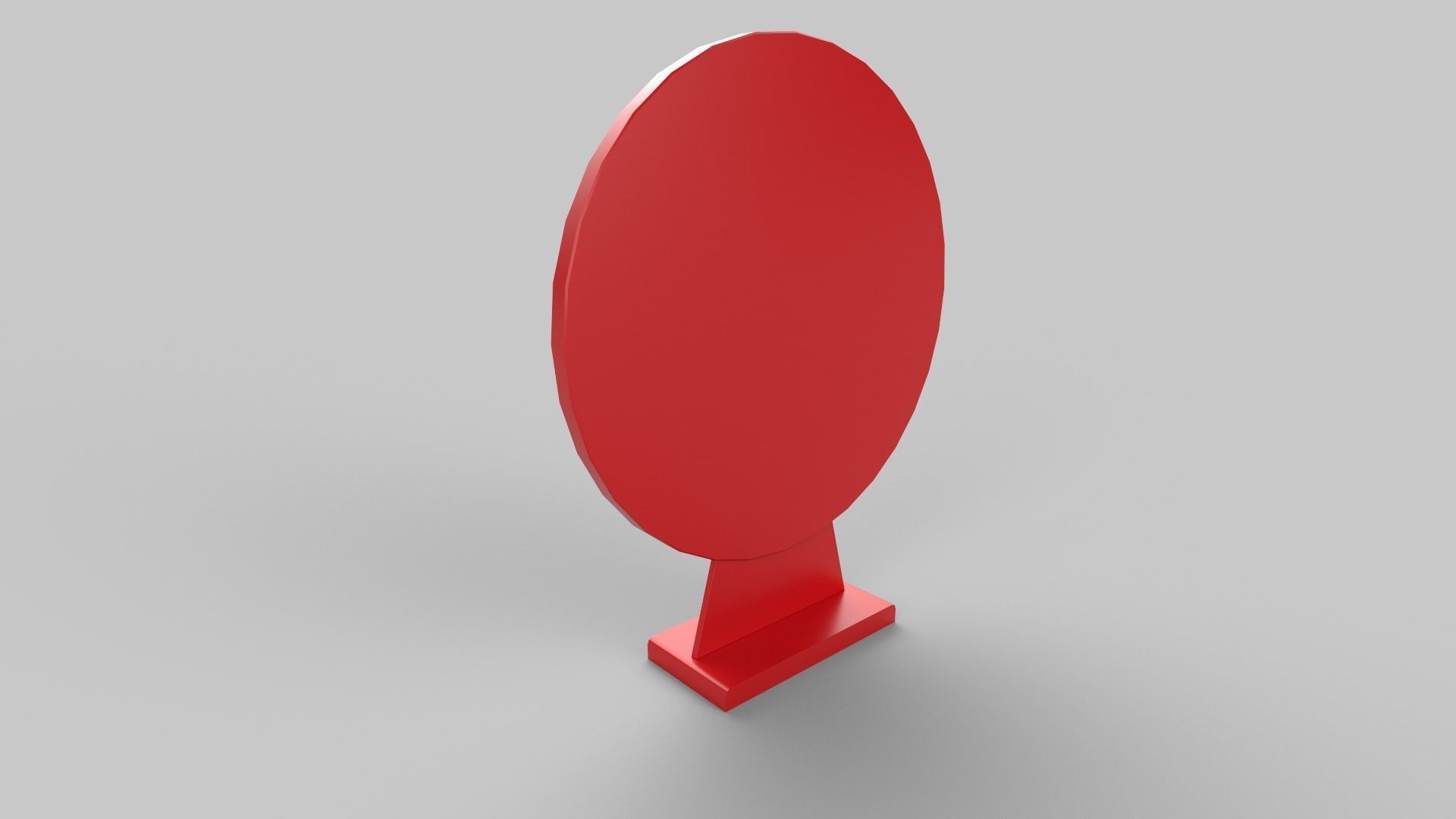 Casino wheel Low-poly 3D model_4